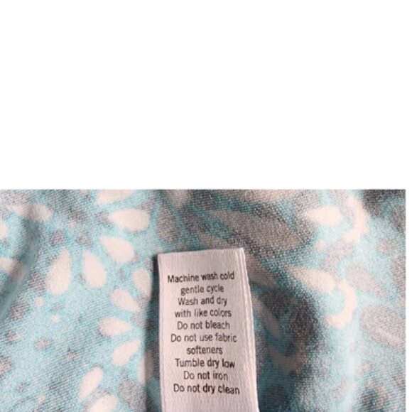 Athleta Dress | Blue Faux Wrap with Side Ruching | Size Large - Picture 3 of 4